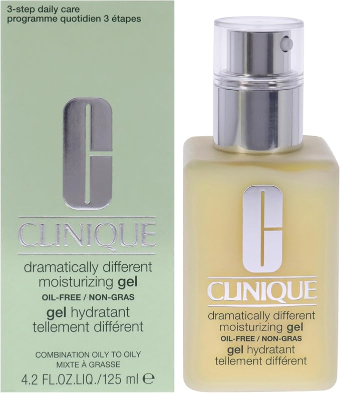 Clinique Dramatically Different Moisturizing Gel with Pump, Combination/Oily, 4.2 Ounce
