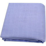 Folded blue BambooCotton wrap solidcolor baby swaddle blanket wrap