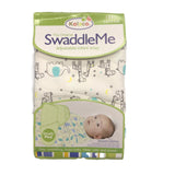 Kolaco Organic Swaddle Me adjustable infant wrap packaging with baby 