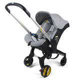 4 in 1 Gray car seat baby stroller .