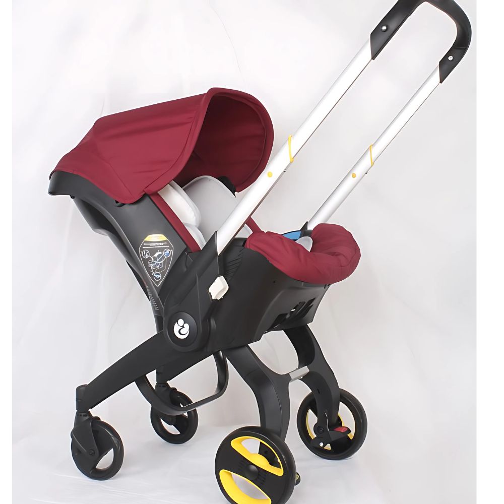 4 in 1 car seat red  Baby stroller 