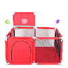 Red indoor safety play pen