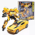 Bumblebee Transformers: One Prime Changer 11-Inch (27cm) BIG Size Robot Action Figure, Transforming Car for Boys and Kids, Gift Toys, Interactive Transformer Toys for Ages 6+ (Bumblebee)