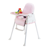  Portable Pink high chair withtoys .