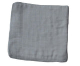 Gray fabric BambooCotton wrap solidcolor baby swaddle blanket wrap