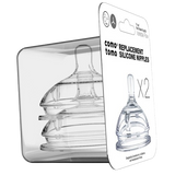 Comotomo Natural Clear silicone nipples 