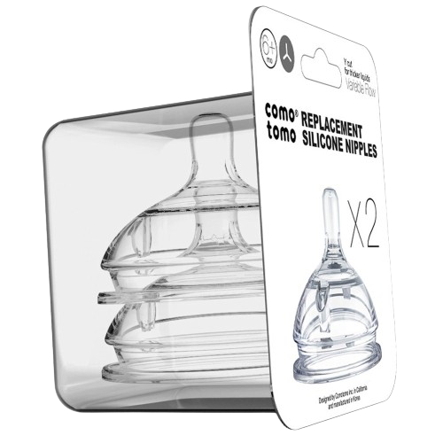Comotomo Natural Clear silicone nipples 