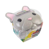  Meli Cat-shaped snack bowl with a transparent lid .