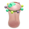 Melii Abacus Pink sippy cup with colorful beads
