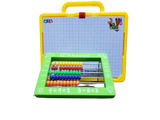 Educational toy set with abacus, magnetic letters, and numbers 