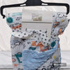 Cute plush Baby swaddle blanket with cartoon patterns 