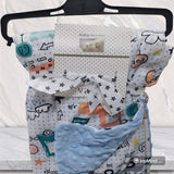 Cute plush Baby swaddle blanket with cartoon patterns 