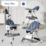 Navy blue 2 in 1 baby high chair