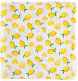  two layer Muslin fabric with lemon pattern 