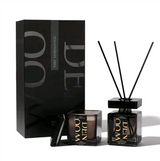 LUXURY AROMA SCENTED CANDLE & REED DIFFUSER SET SANDALWOOD FLAVOUR.