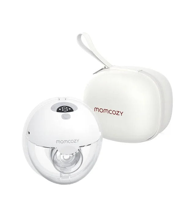White baby monitor with 'momcozy' brand .