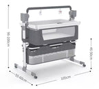 Automatic Swing Cot & Bedside Crib bed with Bluetooth
