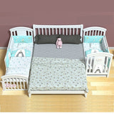 Baby Crib Baby Wooden Cot on bedside.