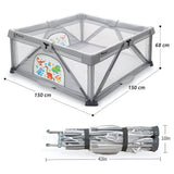 Children's playpen with dimensions .
