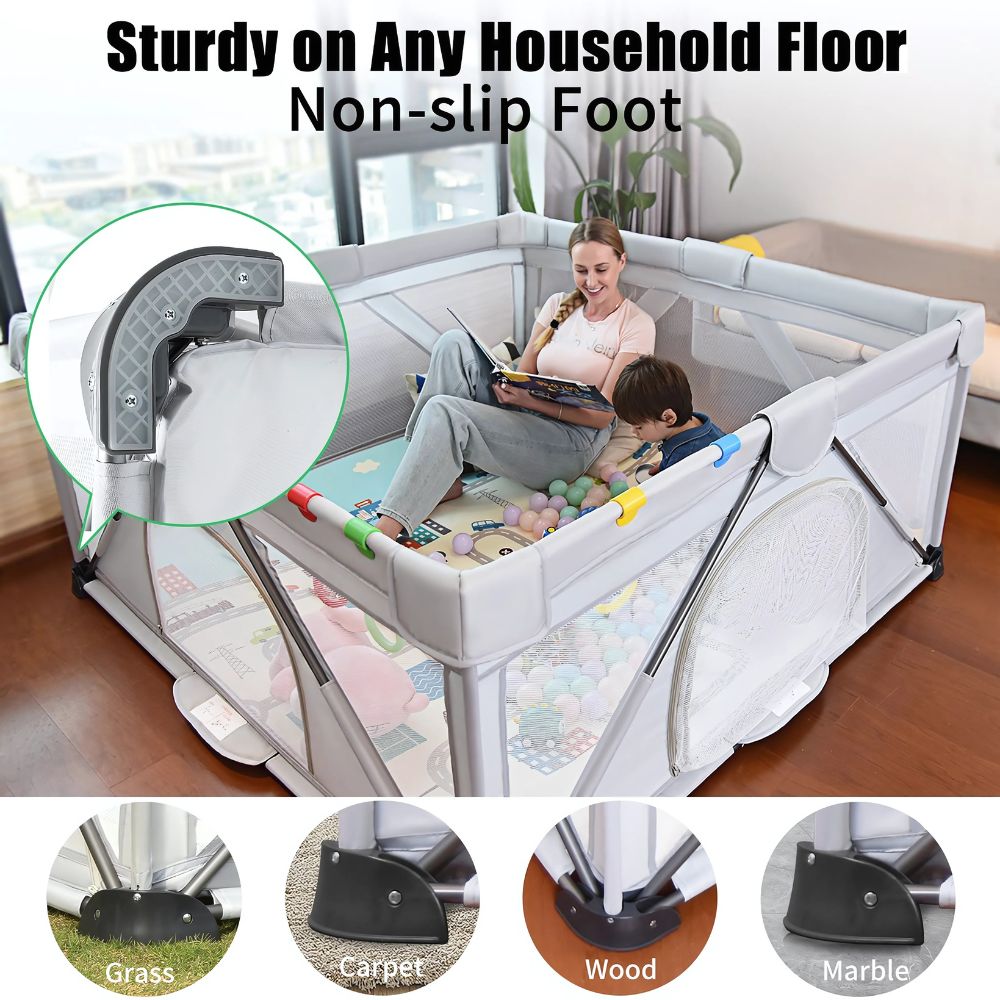 Baby Playpen Extra Large Play Yard Indoor 150x150