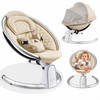 Beige baby bouncer swing.
