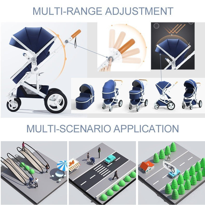 Belecoo Baby Stroller High View
