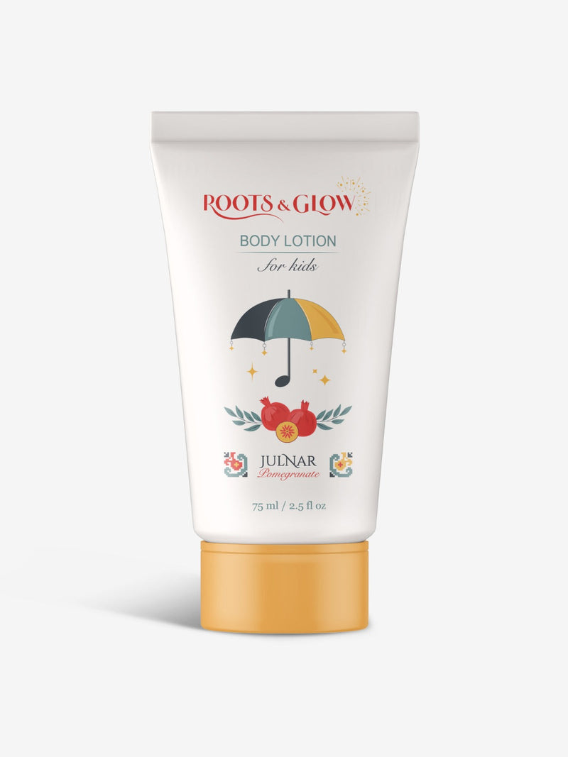 Body lotion for kids with 'Roots & Glow' .