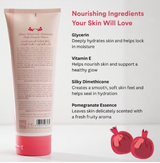 Tube of roots & glow skincare product with list of nourishing ingredients.
