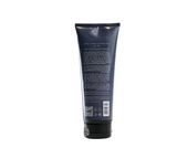 Back view of a dark blue body lotion Men.