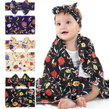 baby in bow wrap cozy cloth and band