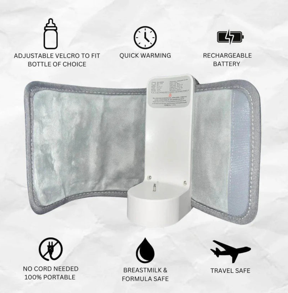 Portable breastmilk bottle warmer with features .