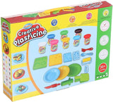 Box of Creative Plasticine playset with colorful containers and tools 
