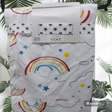 Baby blanket with rainbow and star 