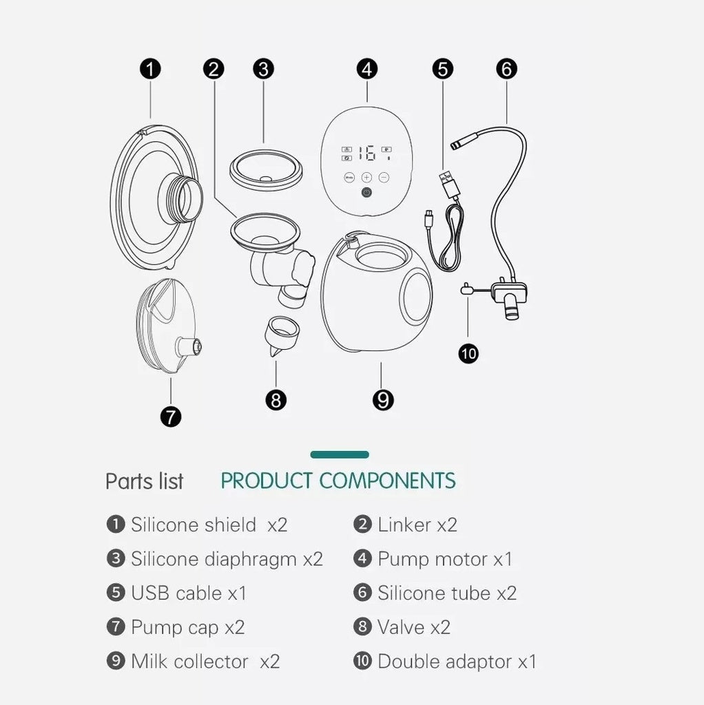 Double Wearable Breast Pump
