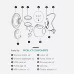 Double Wearable Breast Pump