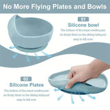 Silicone bowl and plates withno more flying plates and bowls.