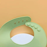 Green silicone bib 