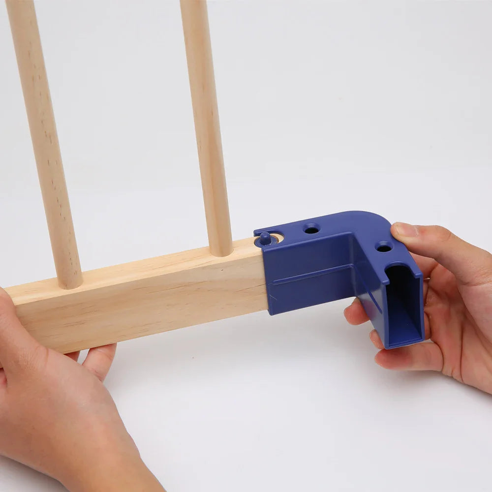 Foldable Wooden Playpen With Gate 2.0 meter by 2.0 white connector