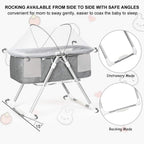 Babylife 2-in-1 Portable Baby Cot and Foldable Bassinet