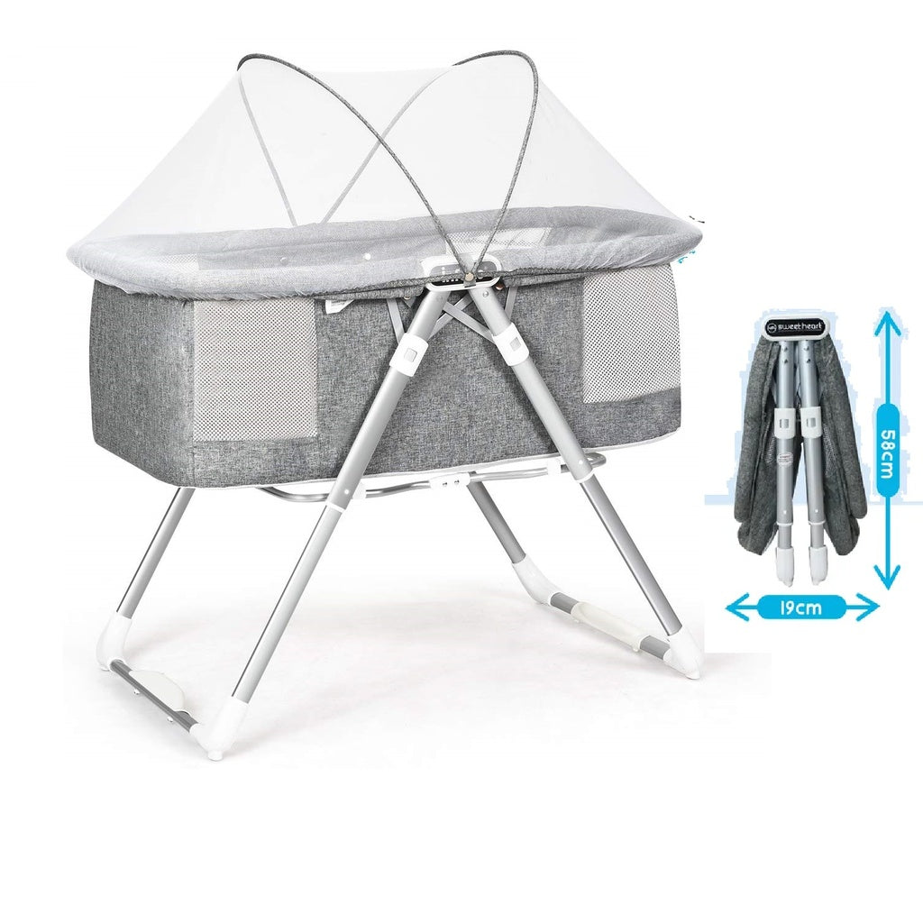 Babylife 2-in-1 Portable Baby Cot and Foldable Bassinet