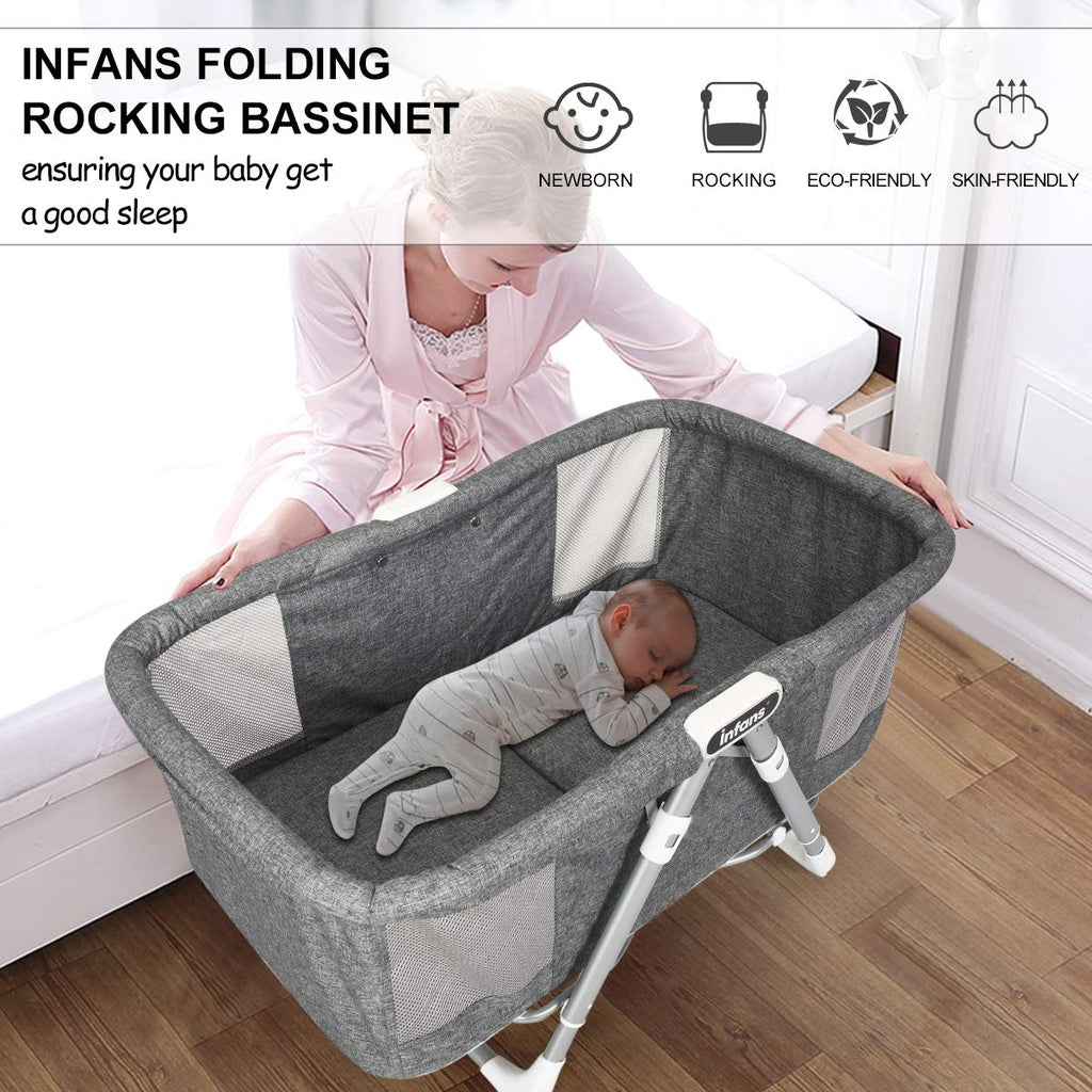Babylife 2-in-1 Portable Baby Cot and Foldable Bassinet