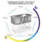 Babylife 2-in-1 Portable Baby Cot and Foldable Bassinet