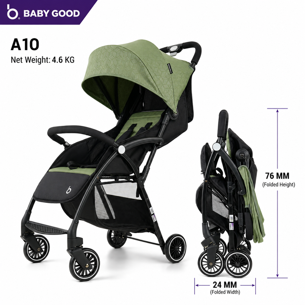 A10 Lightweight Stroller High Quality 2-in-1 Car with Five-Point Safety Belt Foldable for Newborn Popular Style