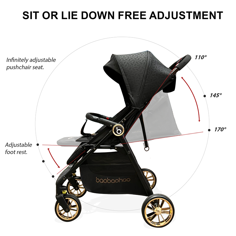 Baby Stroller Lightweight Easy to Fold Compact Light Weight Strollers Buggy Portable Travel Stroller for Airplane Kid A5