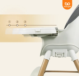  wooden High chair with adjustable tray.