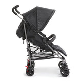 Lightweight black Nanu stroller from mothercare.