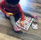  Child playing Meli Cat-shaped snack bowl 