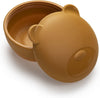 Brown bear-shaped Melii silicone bowl