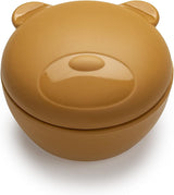 Brown bear-shaped Melii silicone bowl.