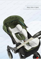  New 4 in 1 multi functional Baby car seat stroller with green cover .